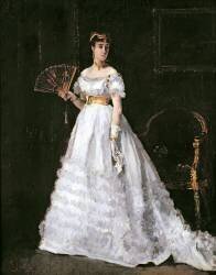 Woman in White (Alfred Stevens) - Muzeo.com