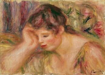 Woman Leaning (Auguste Renoir) - Muzeo.com