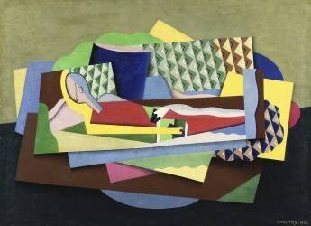 Woman Lying Down (Georges Valmier) - Muzeo.com