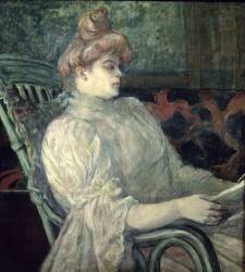 Woman reading (Henri de Toulouse-Lautrec) - Muzeo.com