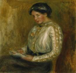 Woman Reading (Auguste Renoir) - Muzeo.com