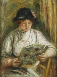 Woman Reading (Auguste Renoir) - Muzeo.com