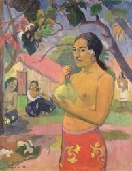 Woman with Mango (Paul Gauguin) - Muzeo.com
