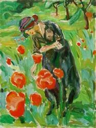 Woman with Poppies (Edvard Munch) - Muzeo.com