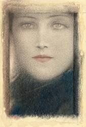 Woman's head (Fernand Khnopff) - Muzeo.com