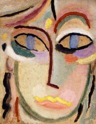 Woman's Head (Alexej von Jawlensky) - Muzeo.com
