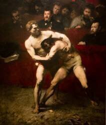 Wrestlers (Alexandre Falguière) - Muzeo.com