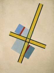Yellow Cross (Laszlo Moholy-Nagy) - Muzeo.com