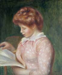Young Girl Reading (Auguste Renoir) - Muzeo.com