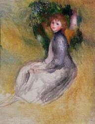 Young Girl Seated (Auguste Renoir) - Muzeo.com