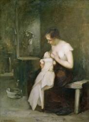 Young Mother (Eugène Carrière) - Muzeo.com