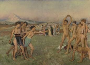 Young Spartans Exercising (Edgar Degas) - Muzeo.com