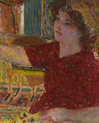 Young Woman Painting (Pierre Bonnard) - Muzeo.com