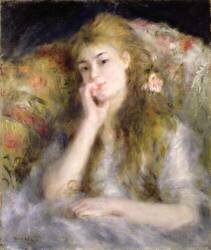 Young Woman Seated (Auguste Renoir) - Muzeo.com