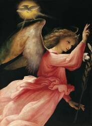 Angel of Annunciation (Lorenzo Lotto) - Muzeo.com