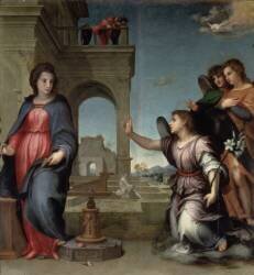 Annunciation (Andrea del Sarto) - Muzeo.com