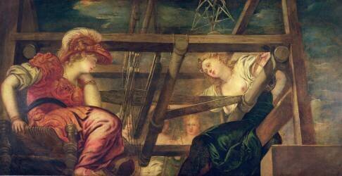 Athene and Arachne (Tintoretto) - Muzeo.com