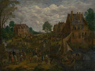 Dutch Fair (Jan Brueghel the Elder) - Muzeo.com