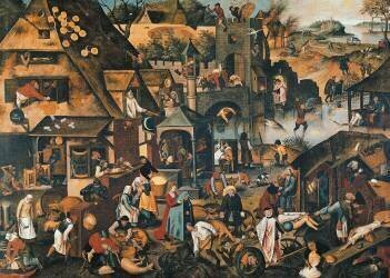 Flemish Proverbs (Pieter Brueghel the Younger) - Muzeo.com