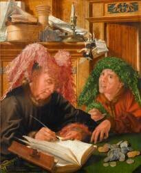 Les Collecteurs d'impôts (Marinus van Reymerswaele) - Muzeo.com