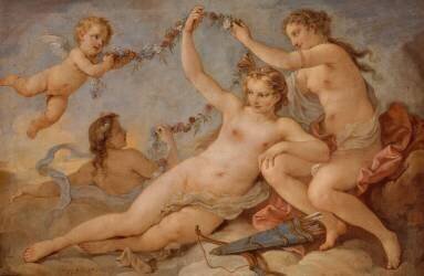 Les Trois Grâces (Charles Joseph Natoire) - Muzeo.com