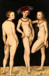 Les trois Grâces (Lucas Cranach the Elder) - Muzeo.com