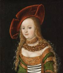 Portrait of a Young Girl (Lucas Cranach the Elder) - Muzeo.com