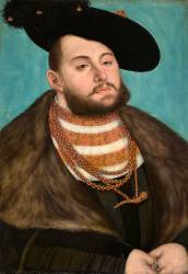 Portrait of Jean-Frédéric the Magnanimous, Elector of Saxony (Lucas Cranach the Elder) - Muzeo.com