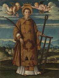 Saint Lawrence (Girolamo da Santacroce) - Muzeo.com