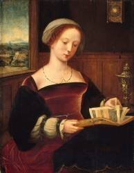 Sainte Madeleine lisant (Maître des Demi-Figures) - Muzeo.com