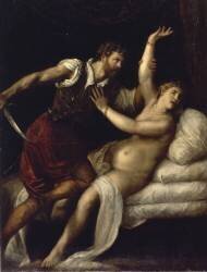 Tarquin et Lucrèce (Tiziano) - Muzeo.com