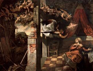 The Annunciation (Tintoretto) - Muzeo.com