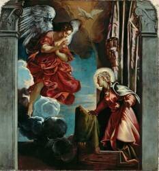 The Annunciation (Tintoretto) - Muzeo.com