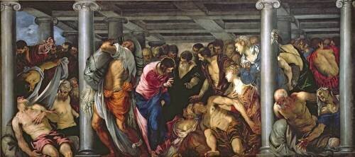 The Probatic Pool (Tintoretto) - Muzeo.com