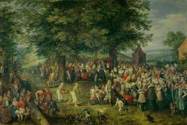The Wedding Banquet (Jan Brueghel the Elder) - Muzeo.com