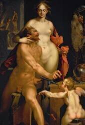 Venus in Forge of Vulcan (Bartholomeus Spranger) - Muzeo.com