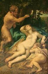 Venus, Satyr and Cupid (Antonio da Correggio) - Muzeo.com