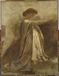 Ange agenouillé (Thomas Couture) - Muzeo.com