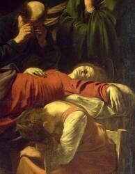 The Death of the Virgin (detail) (Caravaggio) - Muzeo.com