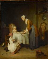 Le Bénédicité (Jean Siméon Chardin) - Muzeo.com