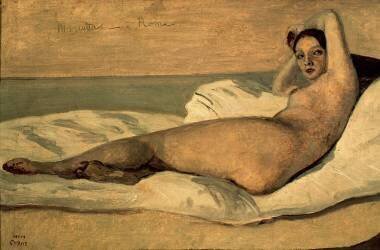 L'Odalisque romaine dit Marietta (Jean-Baptiste Camille Corot) - Muzeo.com