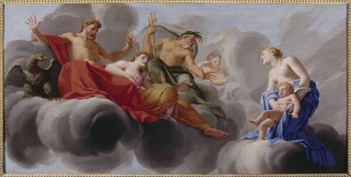 Vénus présente l'Amour à Jupiter (Eustache Le Sueur) - Muzeo.com