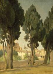 Villeneuve-lez-Avignon. Terrasse du jardin de l'hospice. (Jean-Baptiste Camille Corot) - Muzeo.com