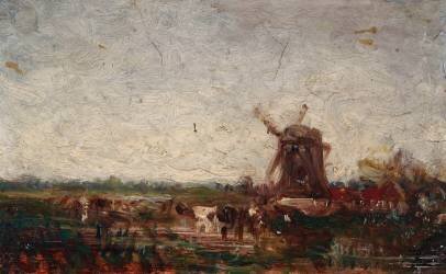 Le moulin (Félix Ziem) - Muzeo.com