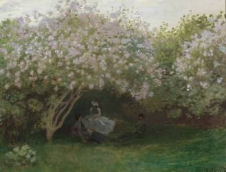 Resting under the lilacs (Claude Monet) - Muzeo.com