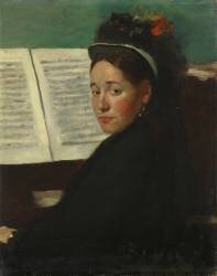 Mademoiselle Dihau au piano (Edgar Degas) - Muzeo.com