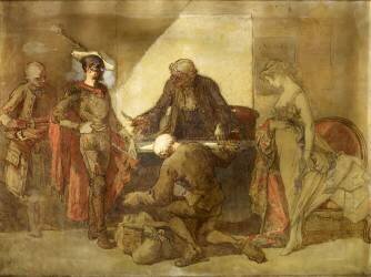 Mariage d'Arlequin (Thomas Couture) - Muzeo.com