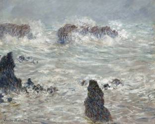 Tempête, côtes de Belle-Île (Claude Monet) - Muzeo.com