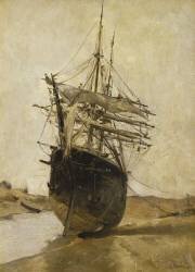 Un bateau (Eugène Boudin) - Muzeo.com