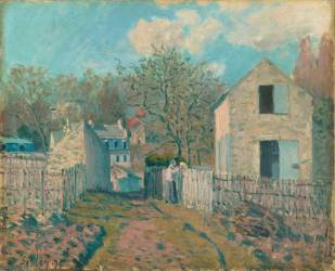 Village de Voisins (Yvelines) (Alfred Sisley) - Muzeo.com